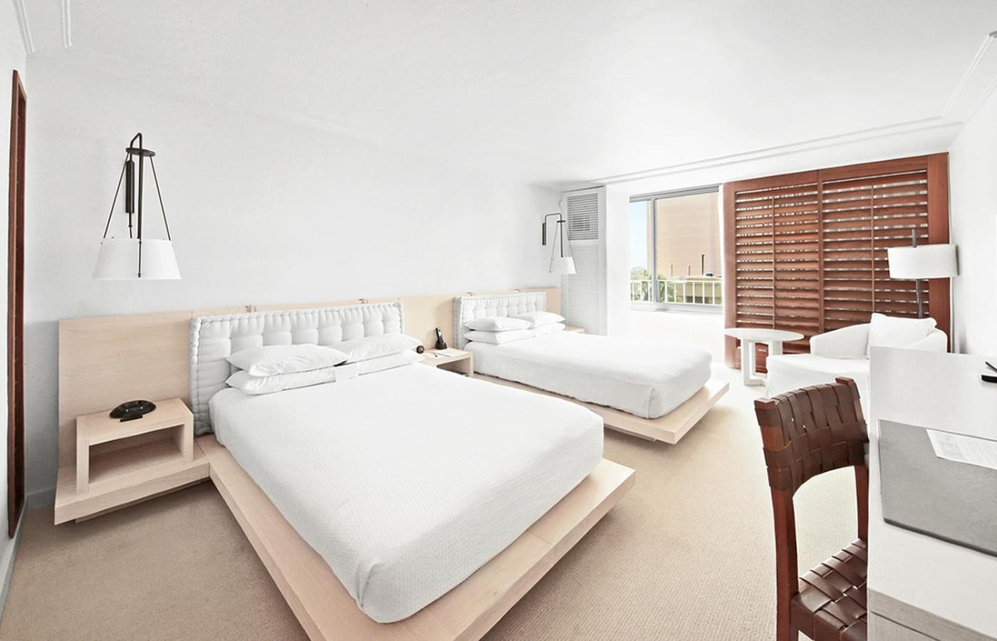 Twin Room with Two Twin Beds and City View